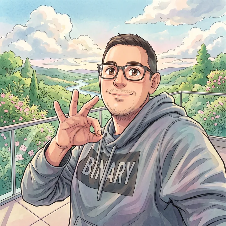 Illustrated portrait of Tom Halards
